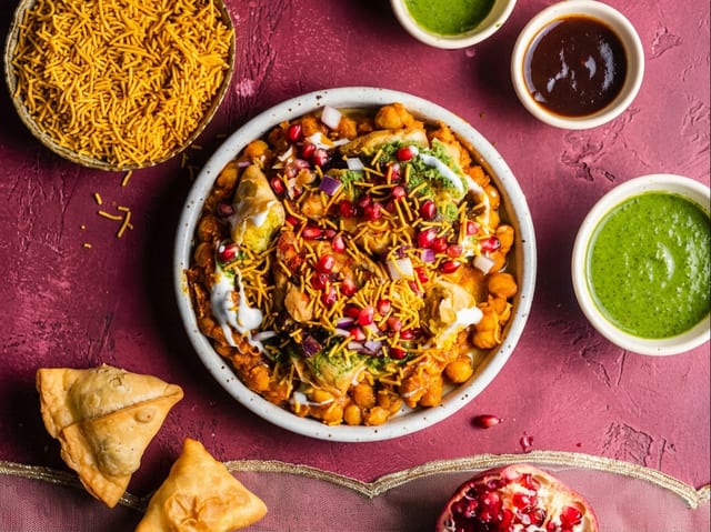 Samosa Chaat.